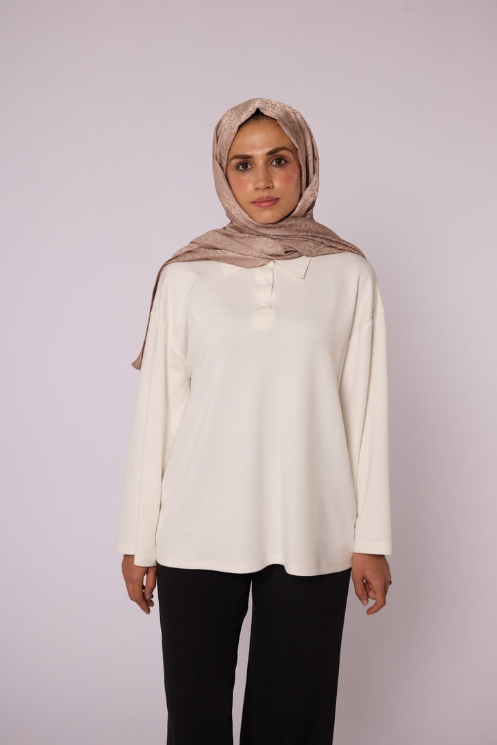 Polo Yaka Rahat Kesim Tunik