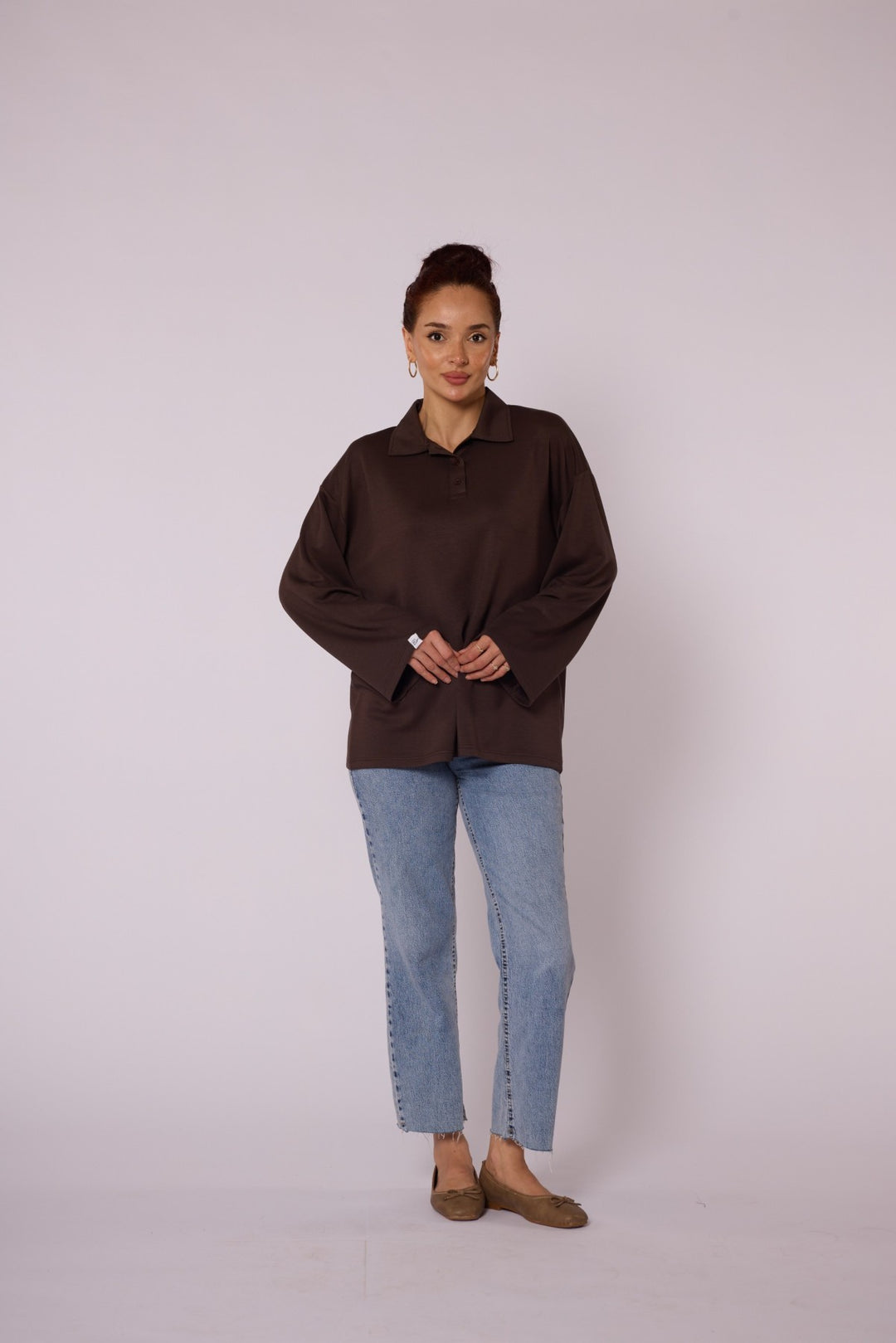 Polo Yaka Rahat Kesim Tunik