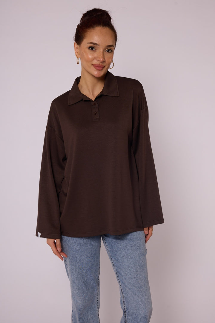 Polo Yaka Rahat Kesim Tunik