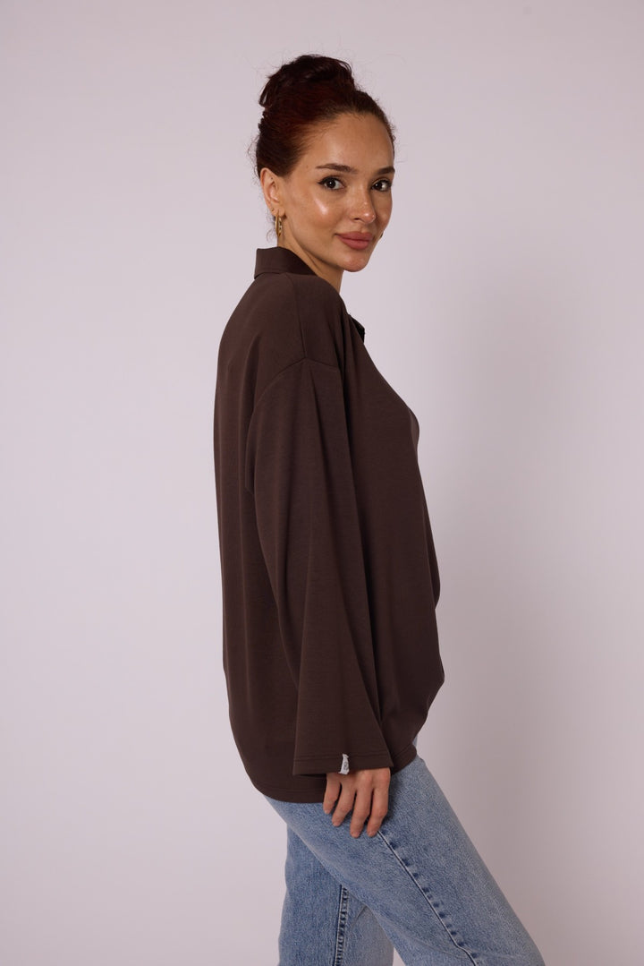 Polo Yaka Rahat Kesim Tunik