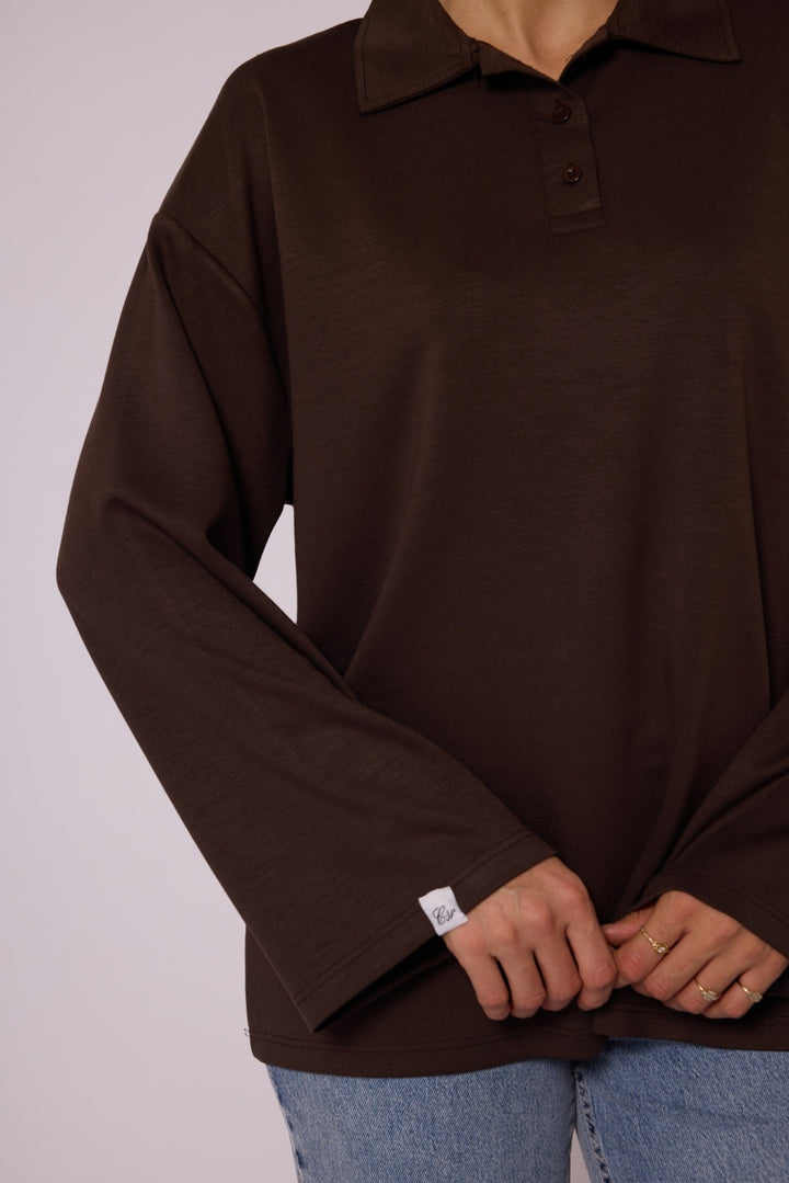 Polo Yaka Rahat Kesim Tunik