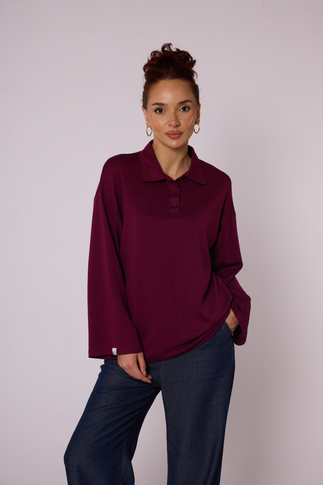 Polo Yaka Rahat Kesim Tunik