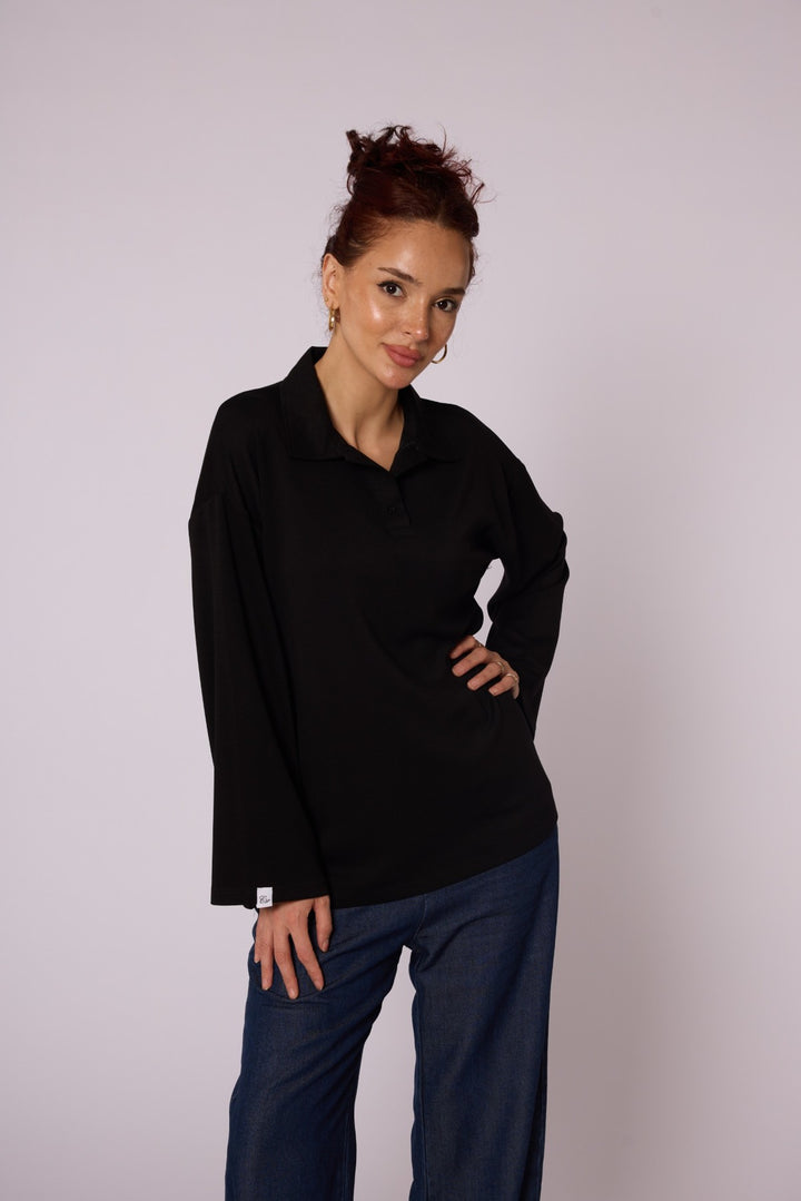 Polo Yaka Rahat Kesim Tunik