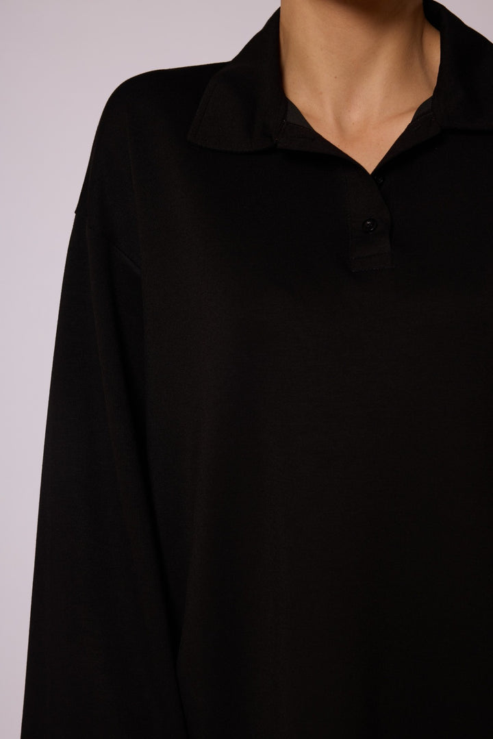 Polo Yaka Rahat Kesim Tunik