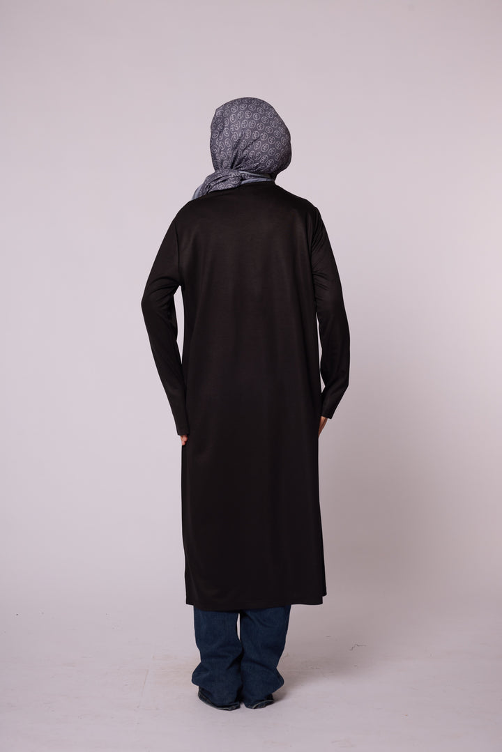 Dik Yaka Rahat Kesim Uzun Tunik Abacı Giyim