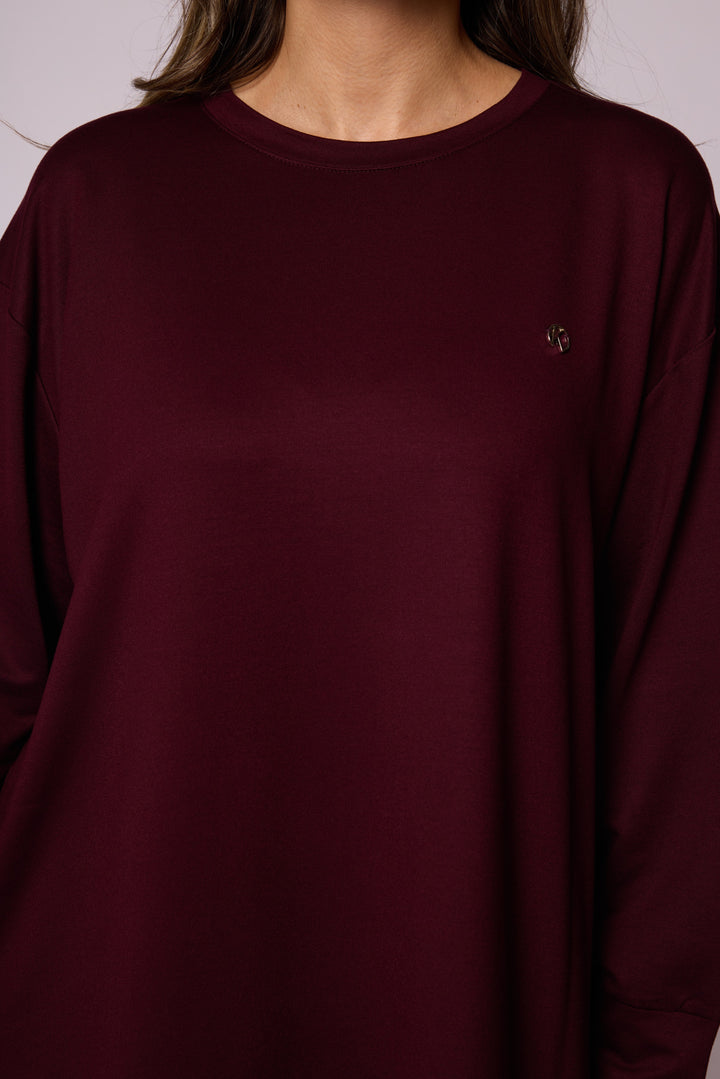 Bisiklet Yaka Oversize Rahat Kesim Tunik Abacı Giyim