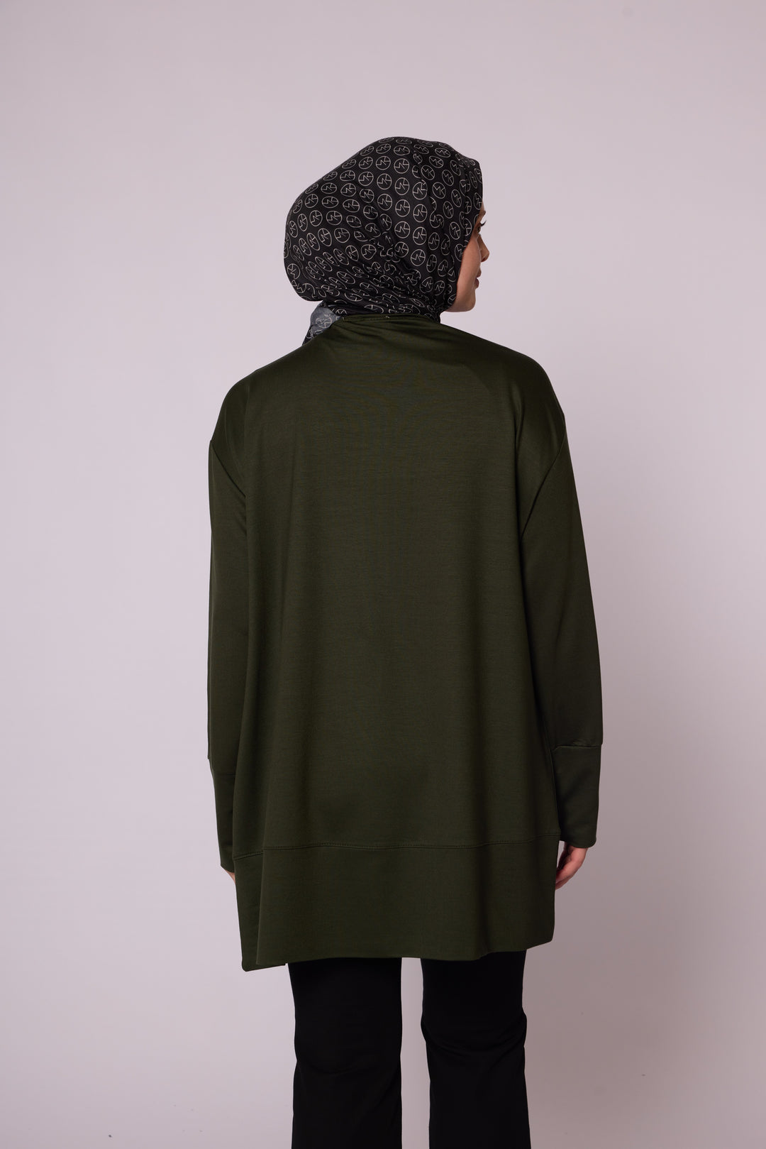 Bisiklet Yaka Oversize Rahat Kesim Tunik Abacı Giyim