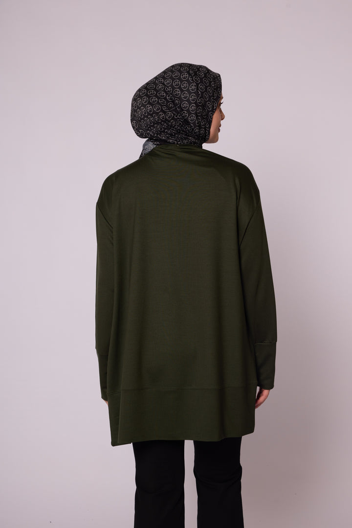 Bisiklet Yaka Oversize Rahat Kesim Tunik Abacı Giyim