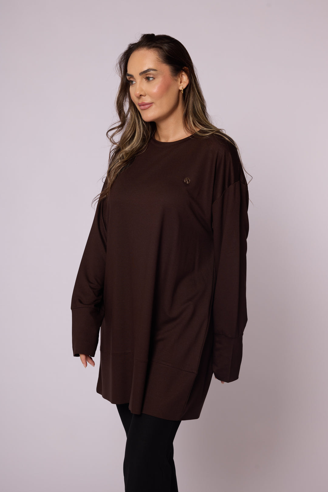 Bisiklet Yaka Oversize Rahat Kesim Tunik Abacı Giyim