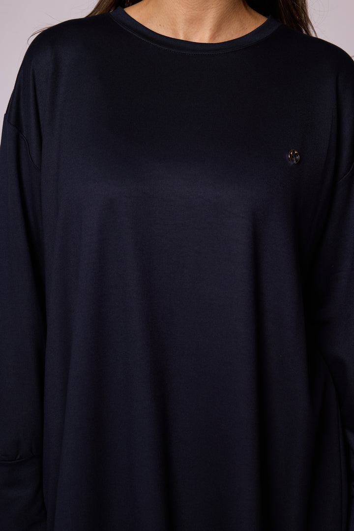 Bisiklet Yaka Oversize Rahat Kesim Tunik Abacı Giyim