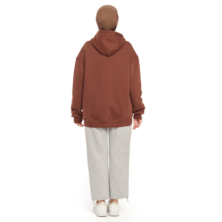 Fermuarlı Kapüşonlu Cep Detaylı Sweatshirt