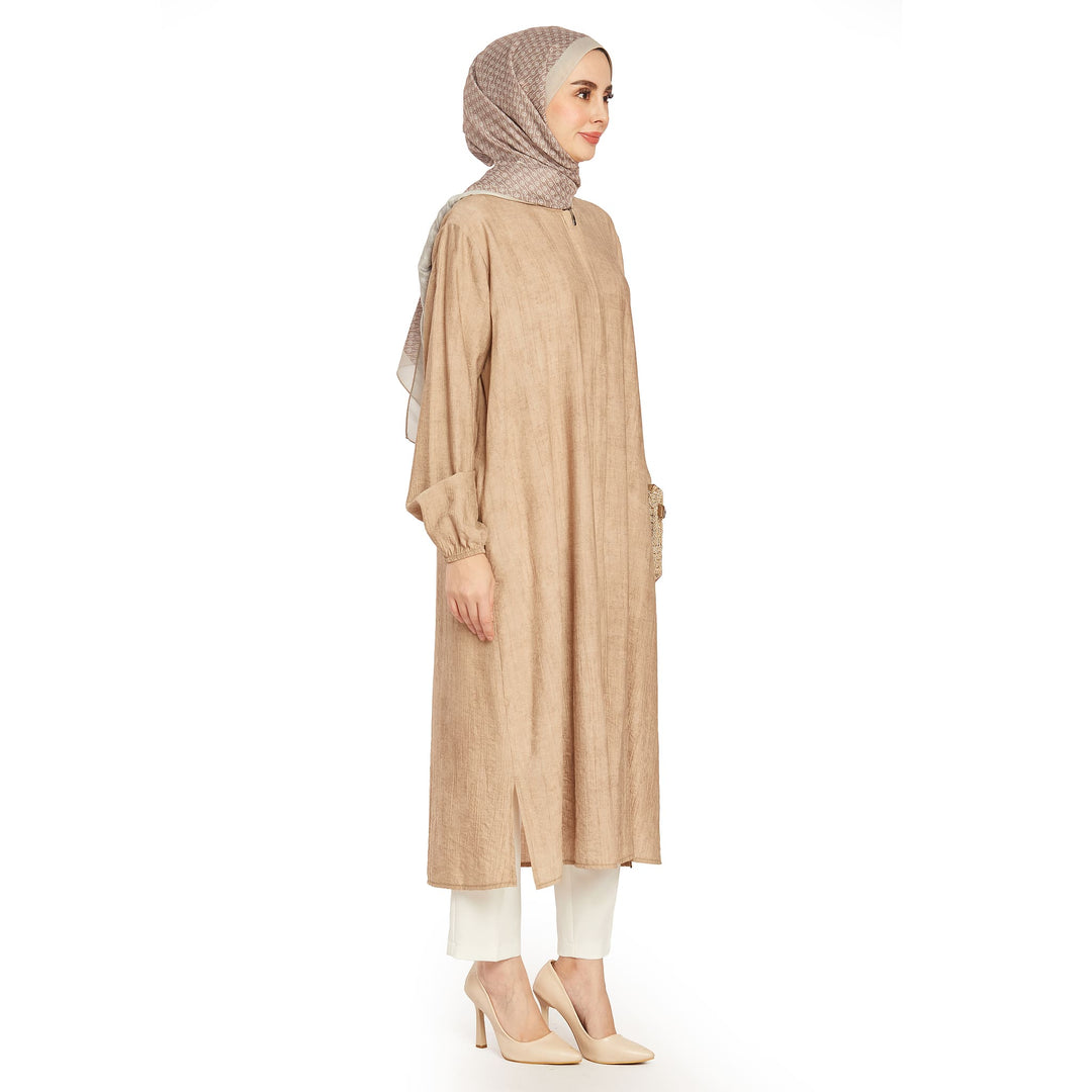 Hakim Yaka Basic Rahat Uzun Tunik