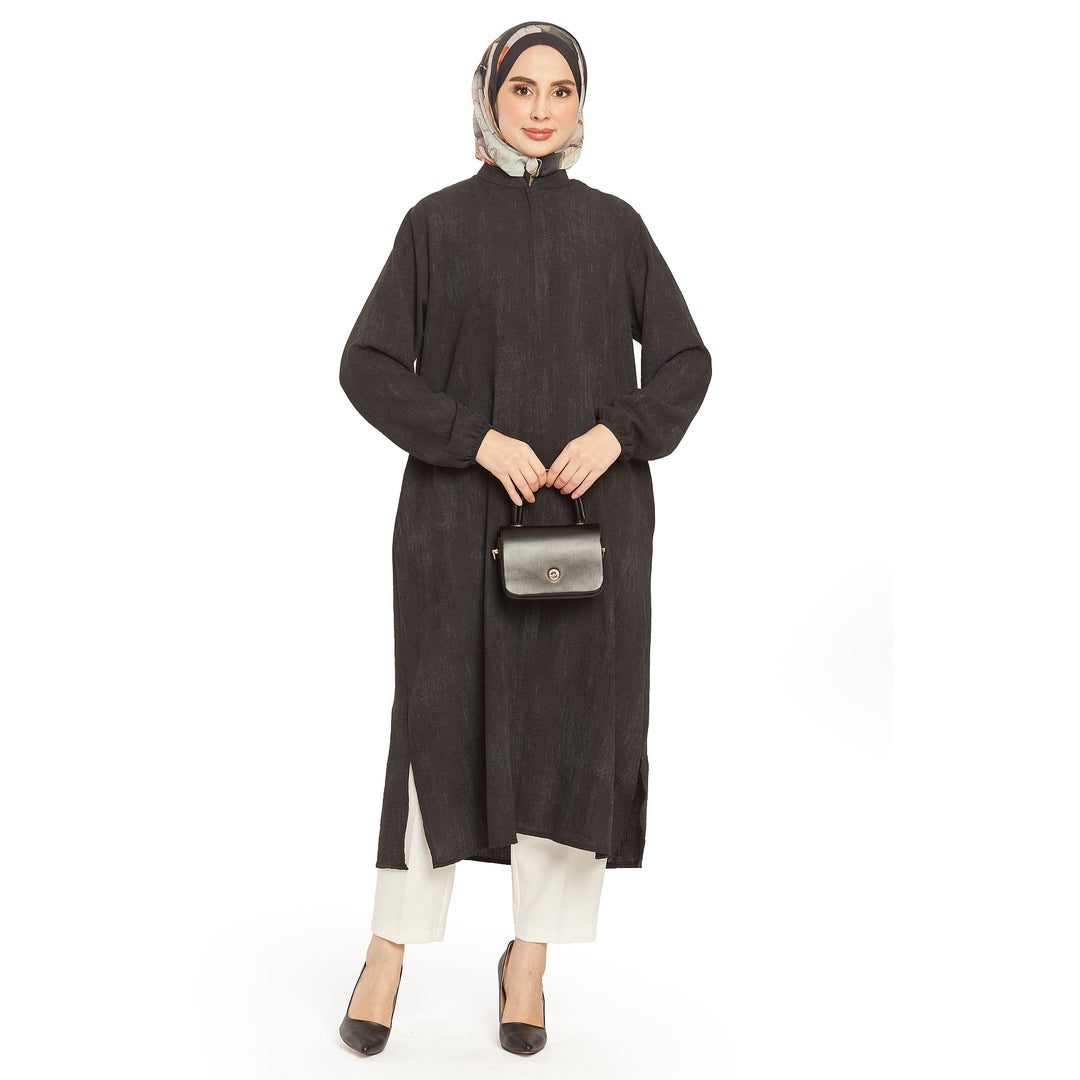Hakim Yaka Basic Rahat Uzun Tunik