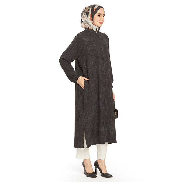Hakim Yaka Basic Rahat Uzun Tunik