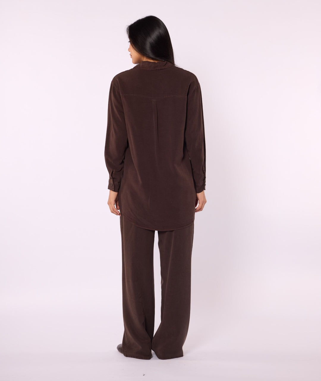 Tencel Kumaş Polo Yaka Tunik Gömlek