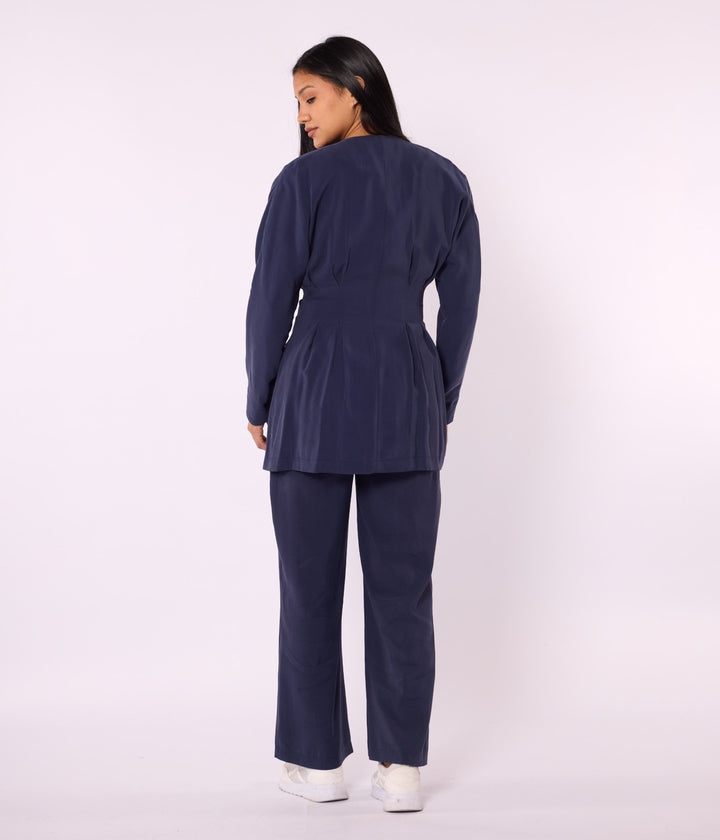 Kimono Ceketli Pantolonlu İkili Takım