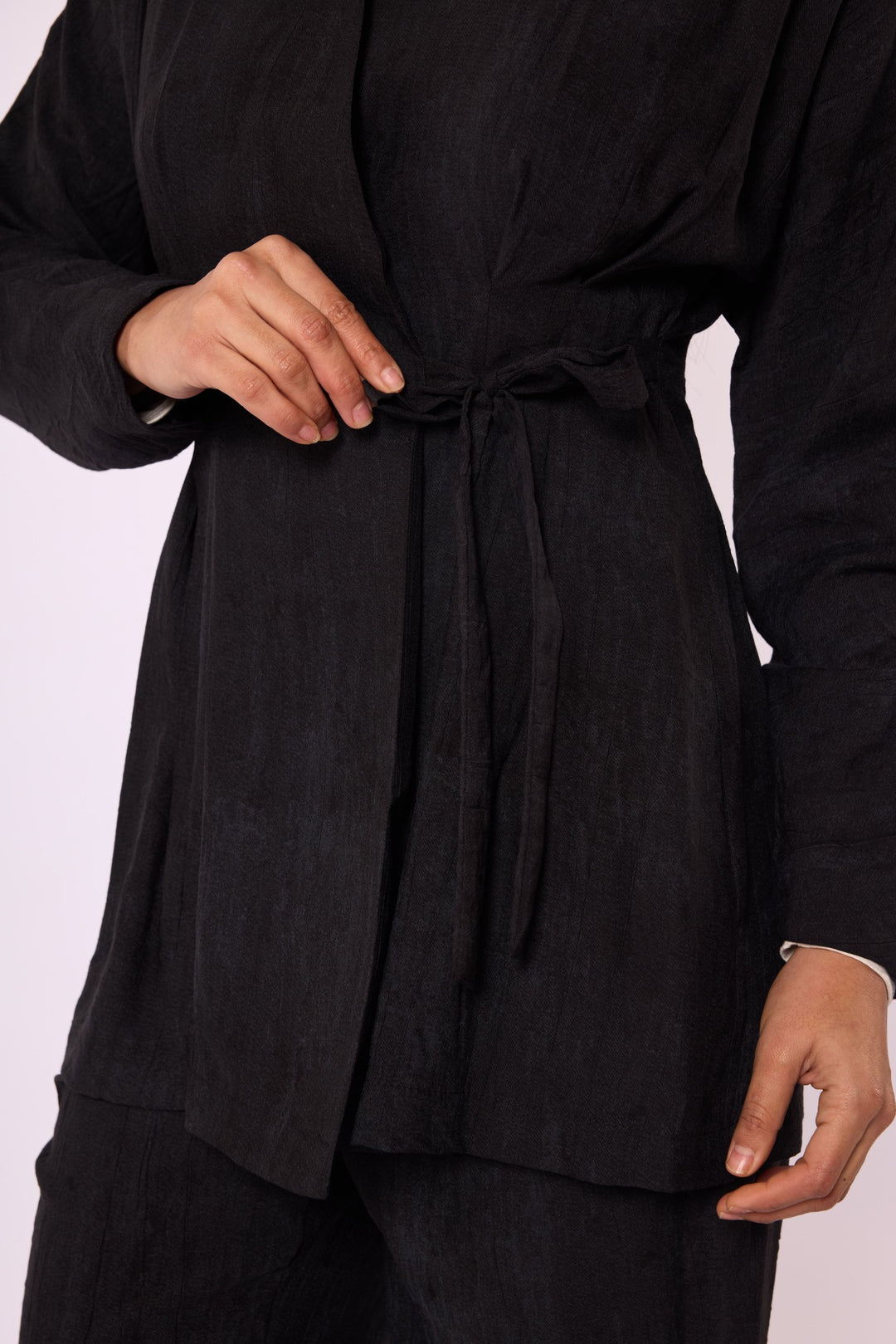 Kimono Ceketli Pantolonlu İkili Takım