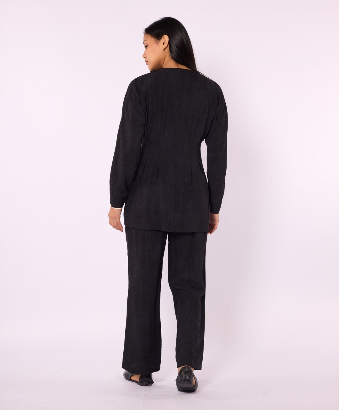 Kimono Ceketli Pantolonlu İkili Takım
