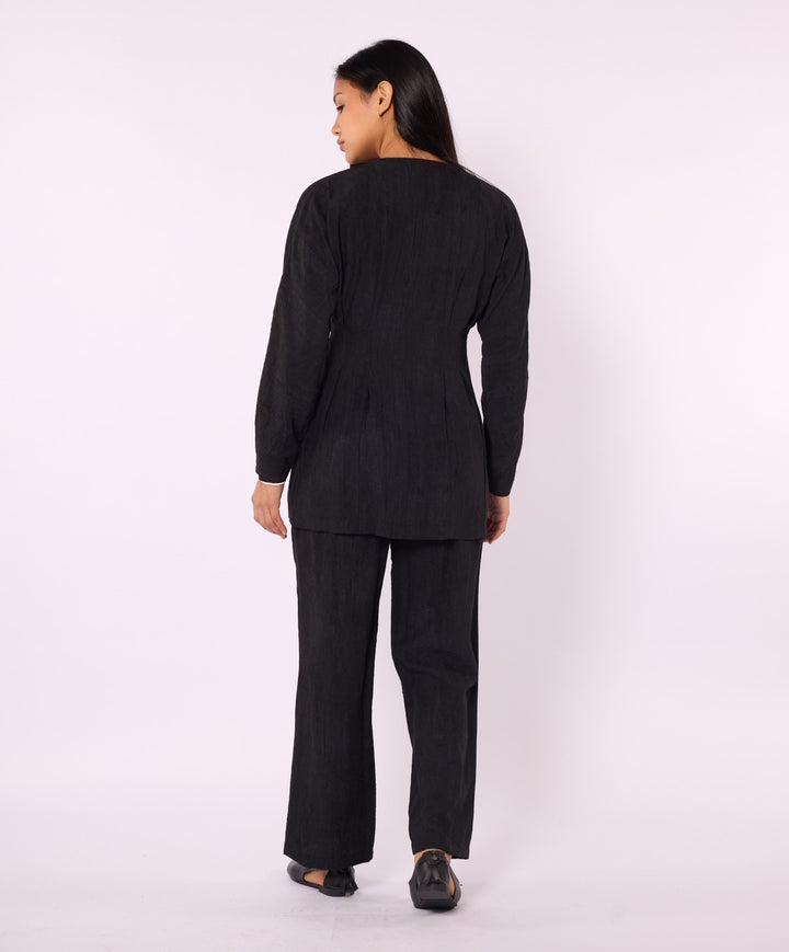 Kimono Ceketli Pantolonlu İkili Takım
