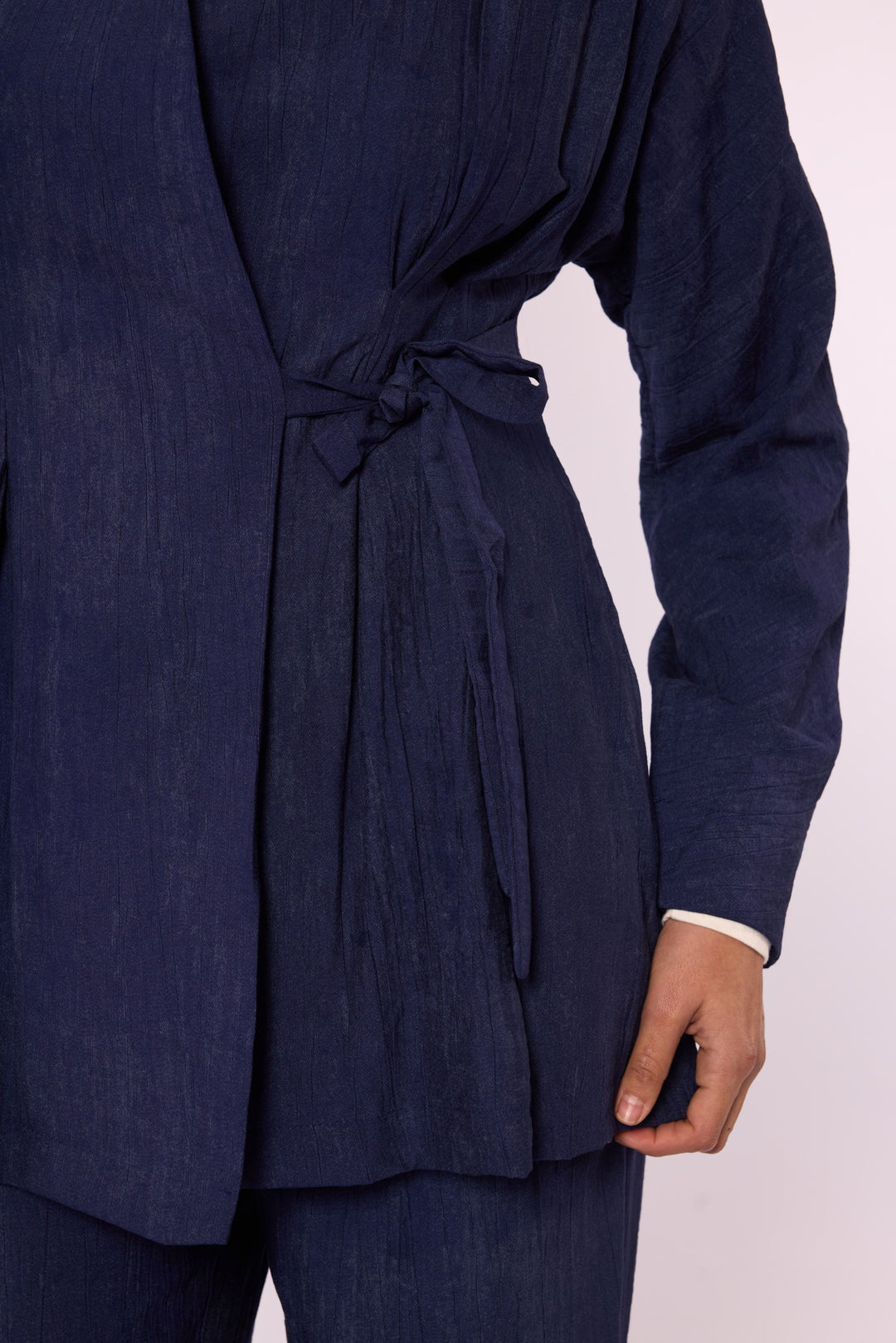 Kimono Ceketli Pantolonlu İkili Takım