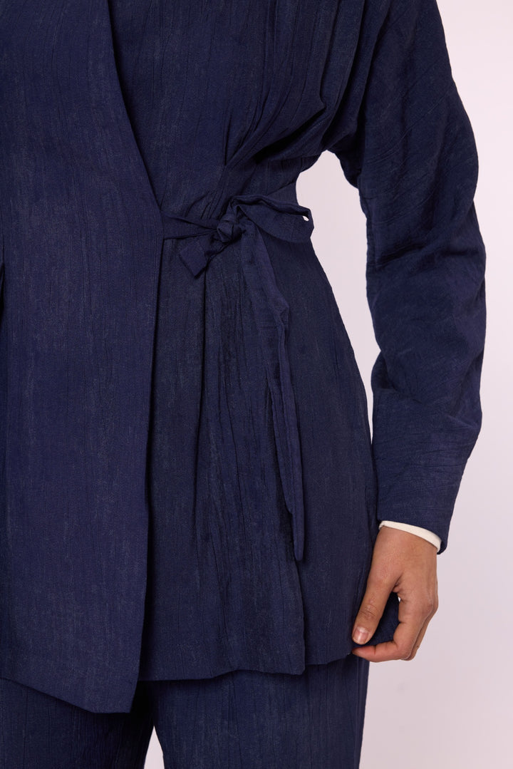 Kimono Ceketli Pantolonlu İkili Takım