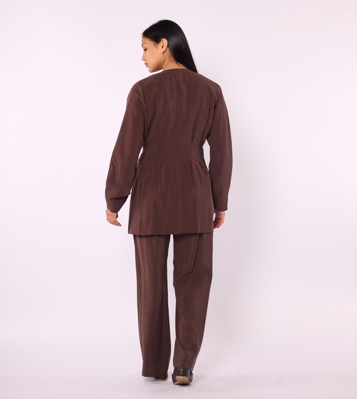 Kimono Ceketli Pantolonlu İkili Takım