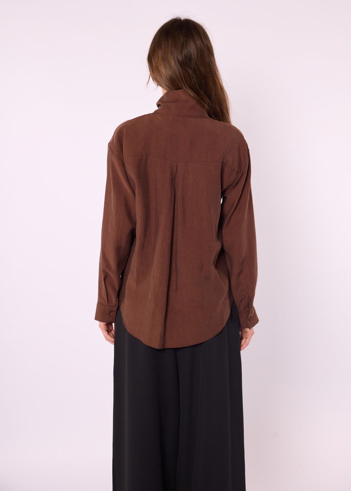 Fiyonk Detaylı Tencel Gömlek