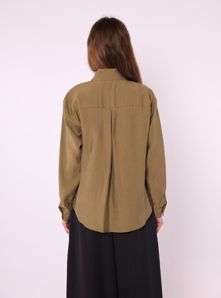 Fiyonk Detaylı Tencel Gömlek