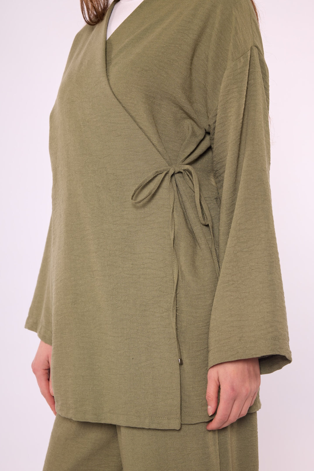 Kimono Ceketli Pantolonlu Takım