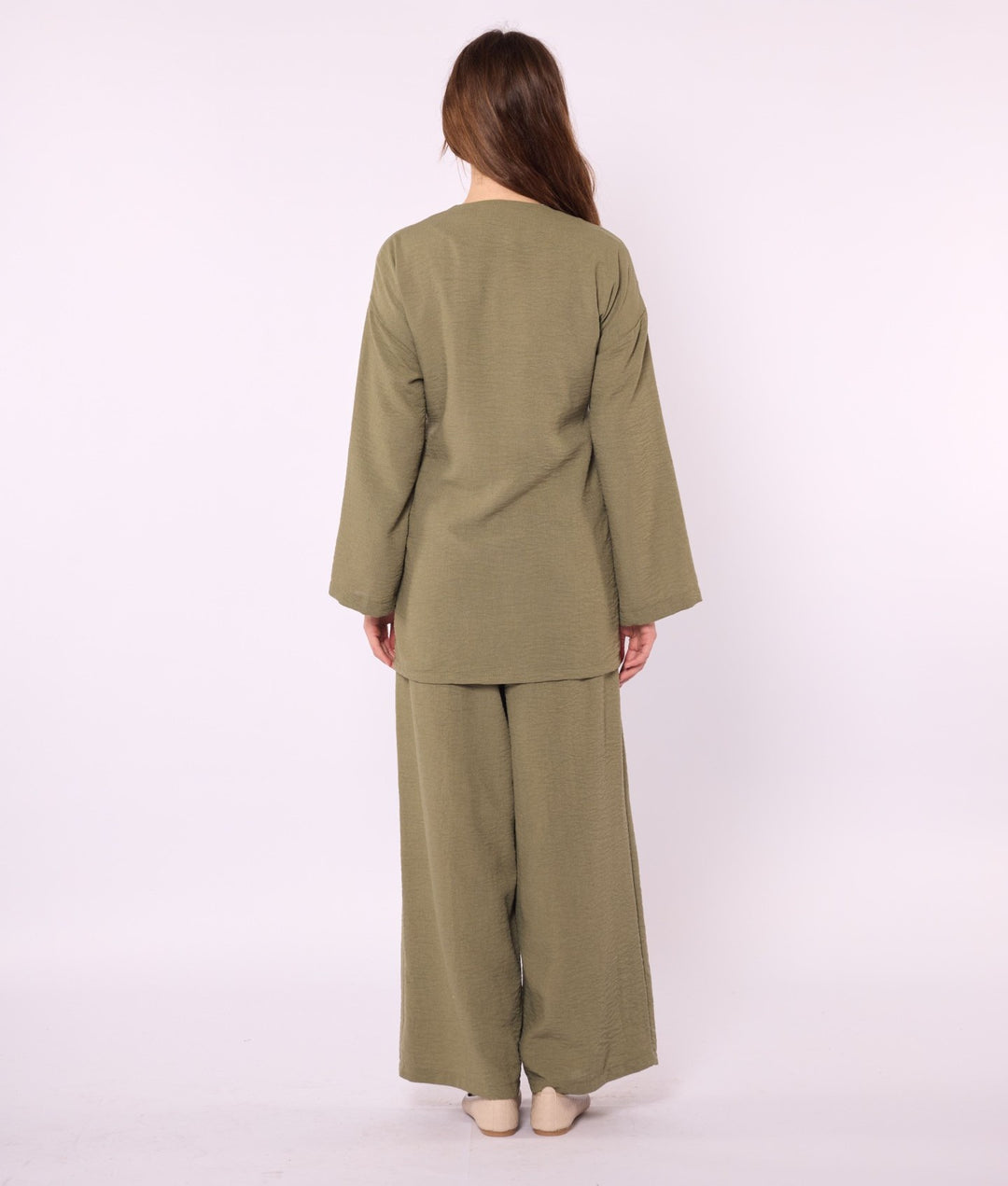 Kimono Ceketli Pantolonlu Takım
