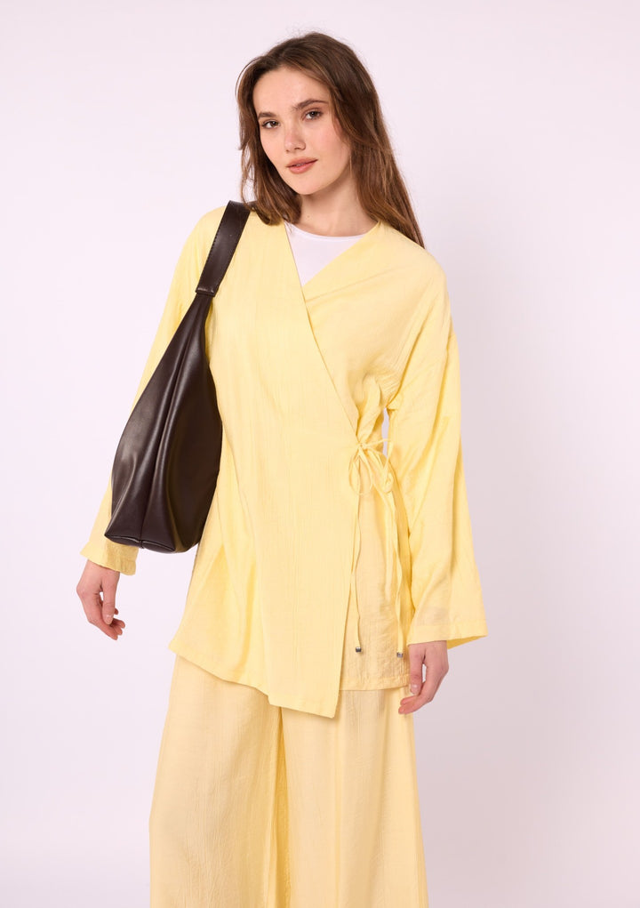 Kimono Ceketli Pantolonlu Takım