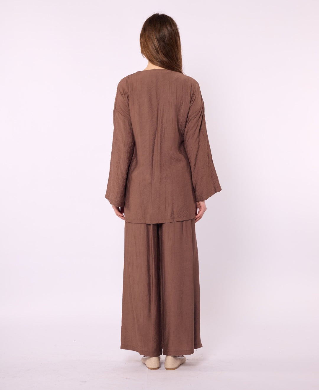Kimono Ceketli Pantolonlu Takım