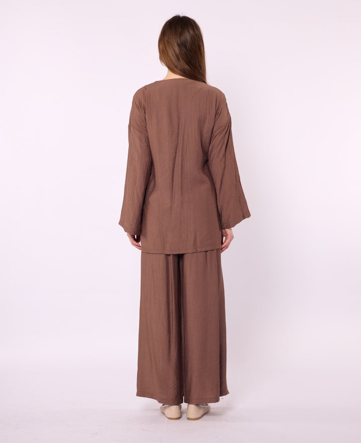 Kimono Ceketli Pantolonlu Takım