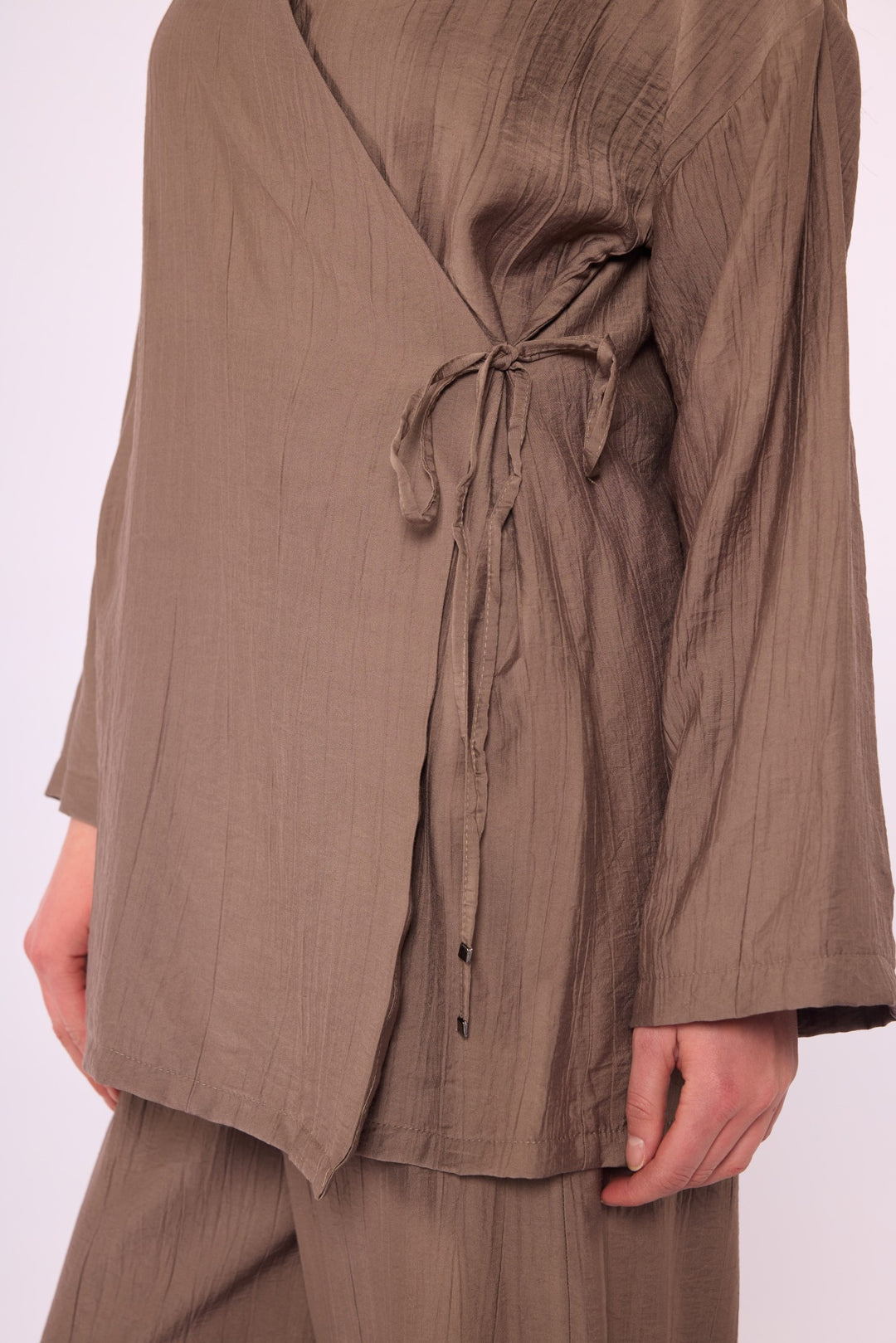 Kimono Ceketli Pantolonlu Takım