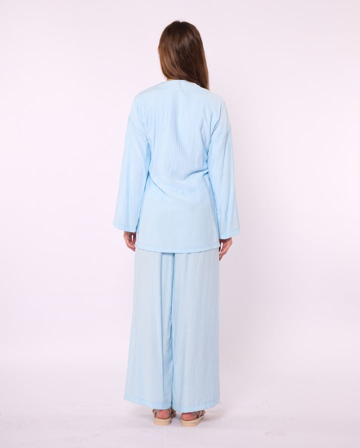 Kimono Ceketli Pantolonlu Takım