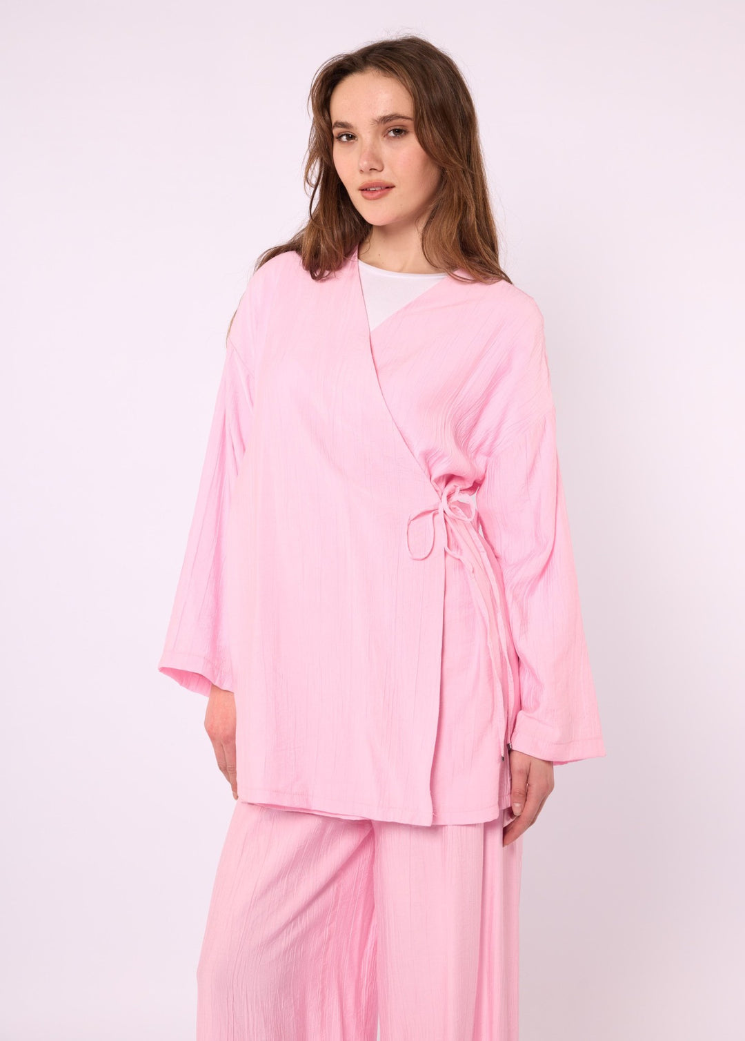 Kimono Ceketli Pantolonlu Takım