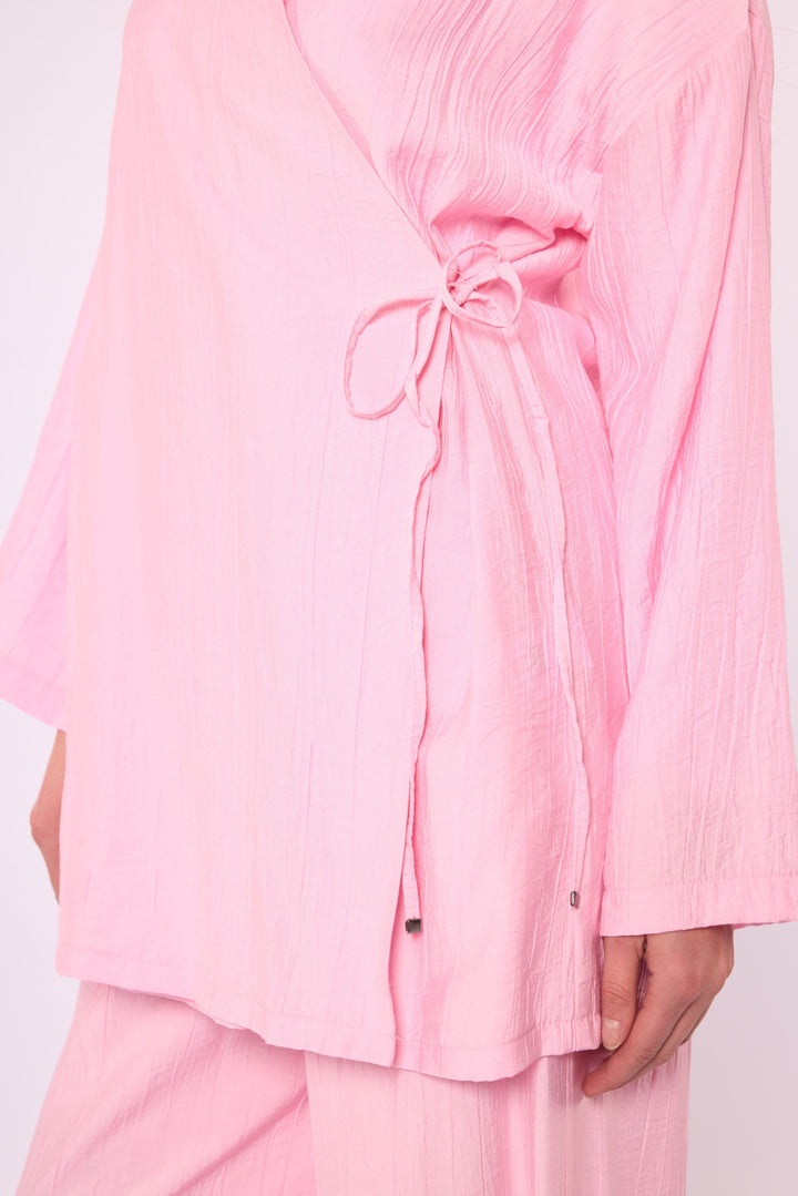Kimono Ceketli Pantolonlu Takım