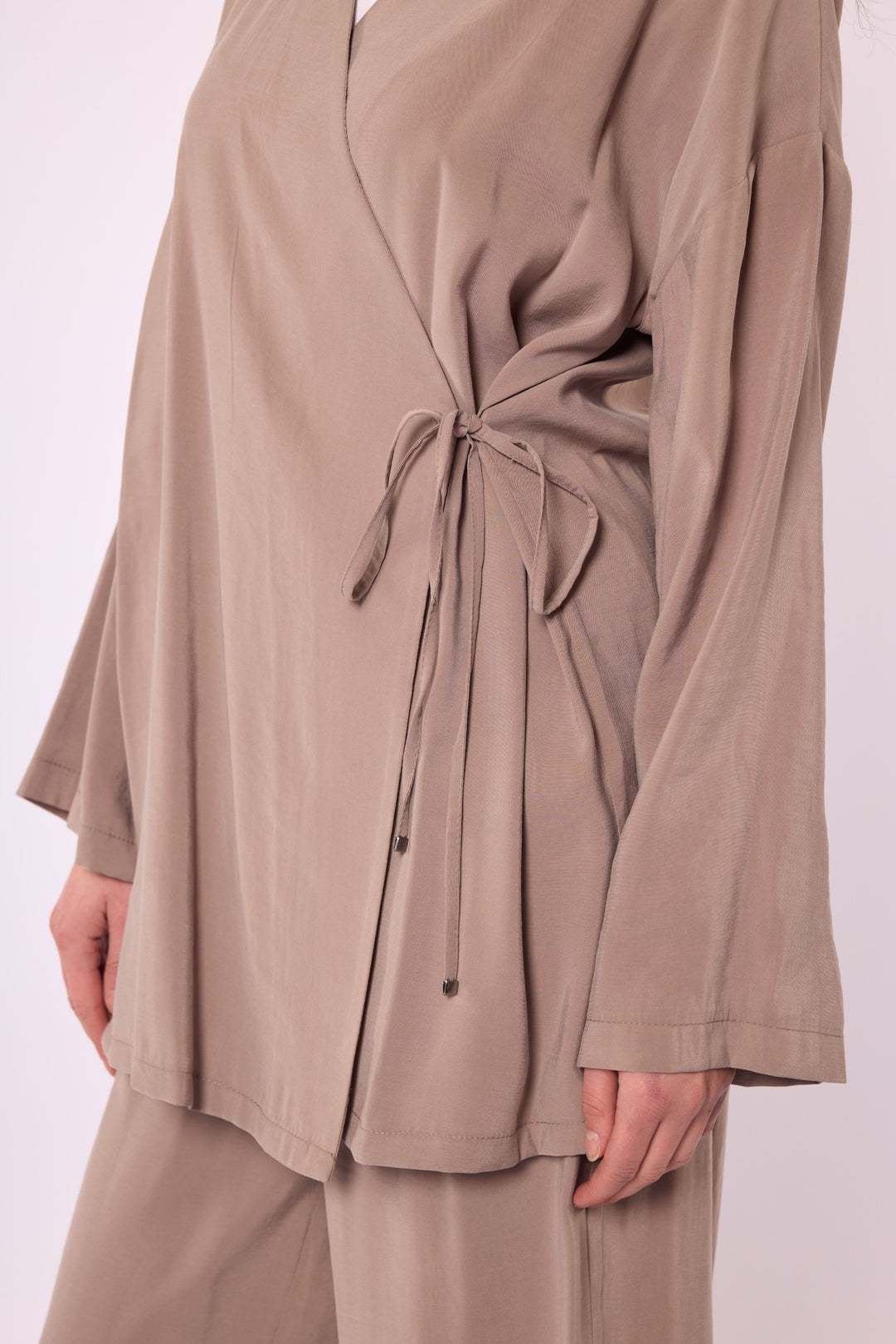 Kimono Ceketli Pantolonlu Takım