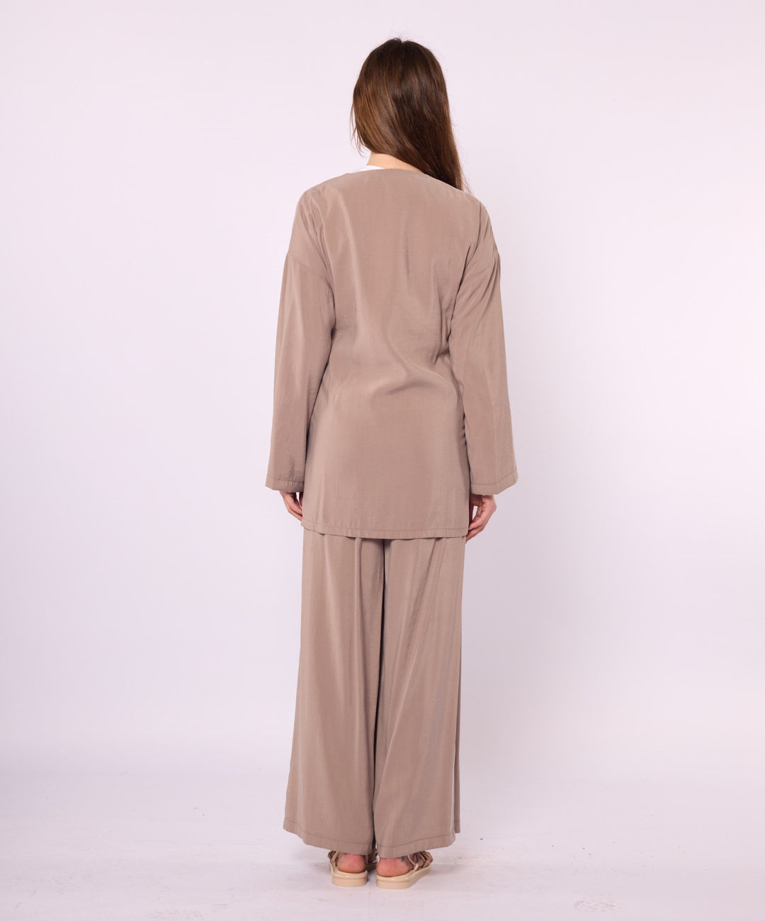 Kimono Ceketli Pantolonlu Takım
