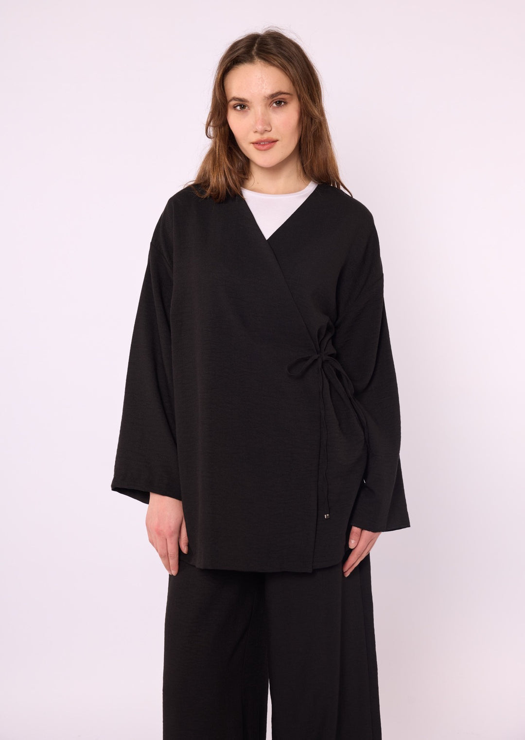 Kimono Ceketli Pantolonlu Takım