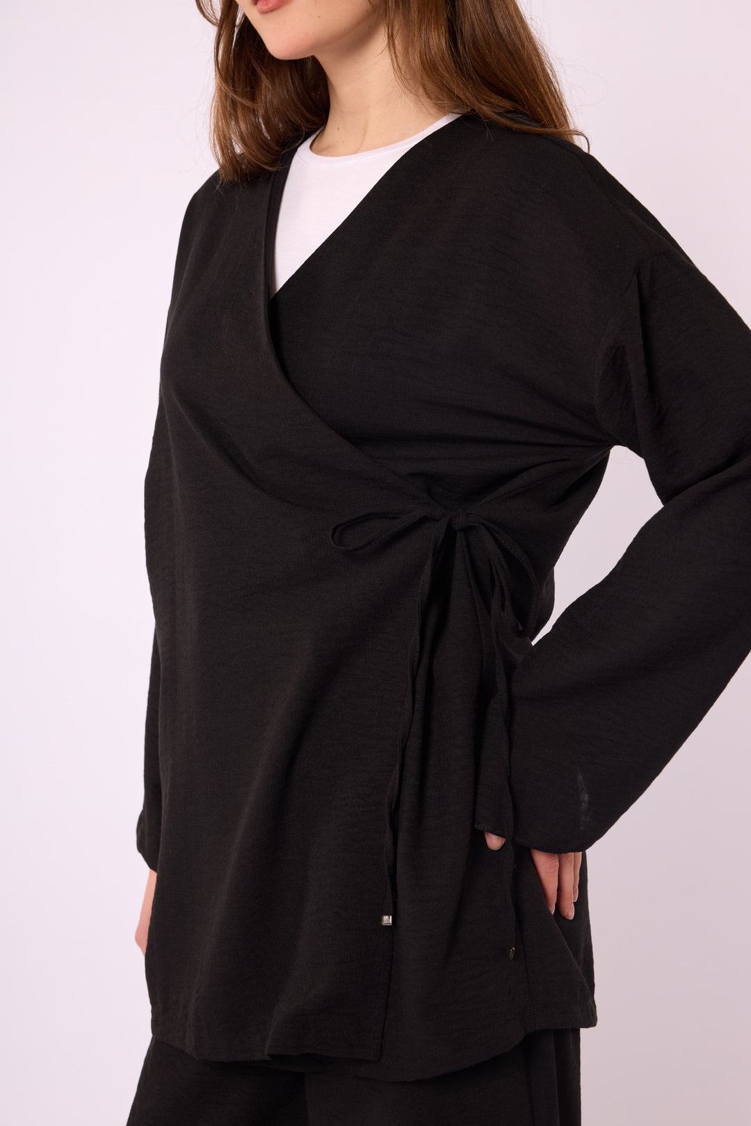 Kimono Ceketli Pantolonlu Takım