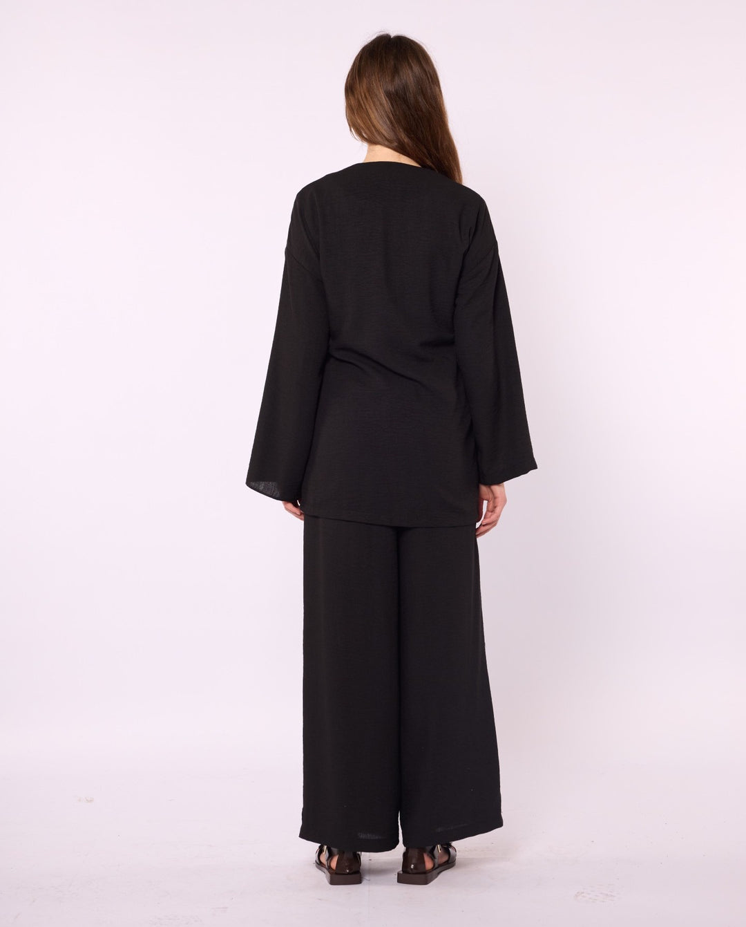 Kimono Ceketli Pantolonlu Takım