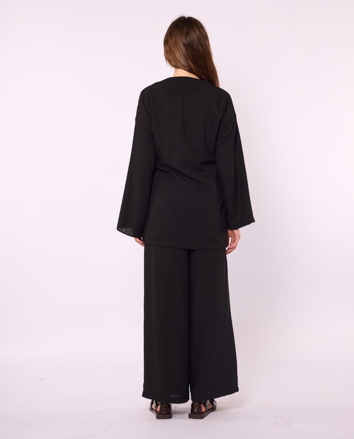 Kimono Ceketli Pantolonlu Takım