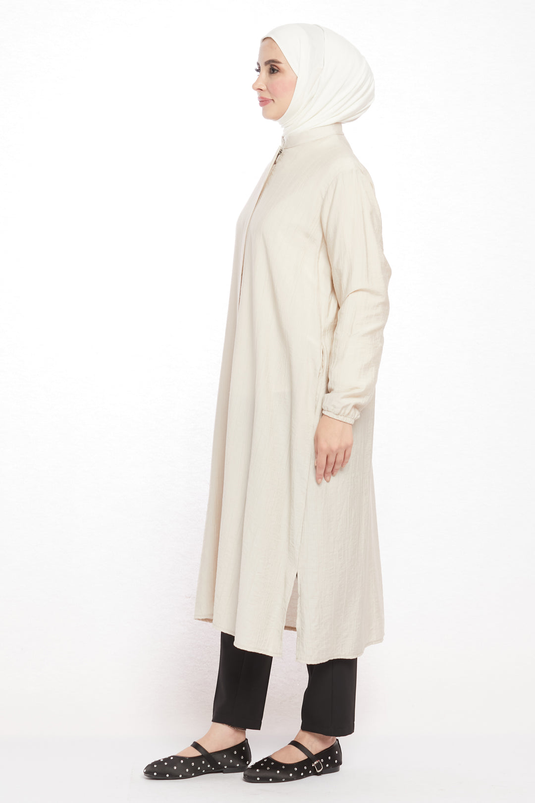 Hakim Yaka Basic Rahat Uzun Tunik