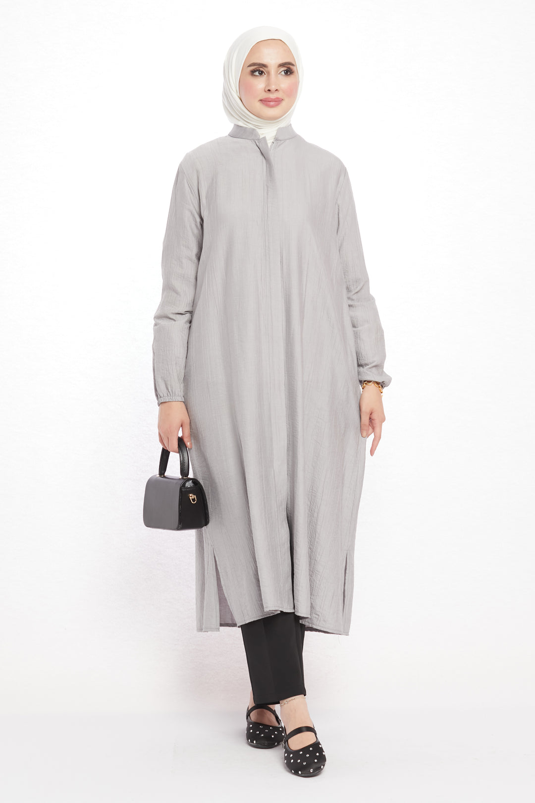 Hakim Yaka Basic Rahat Uzun Tunik