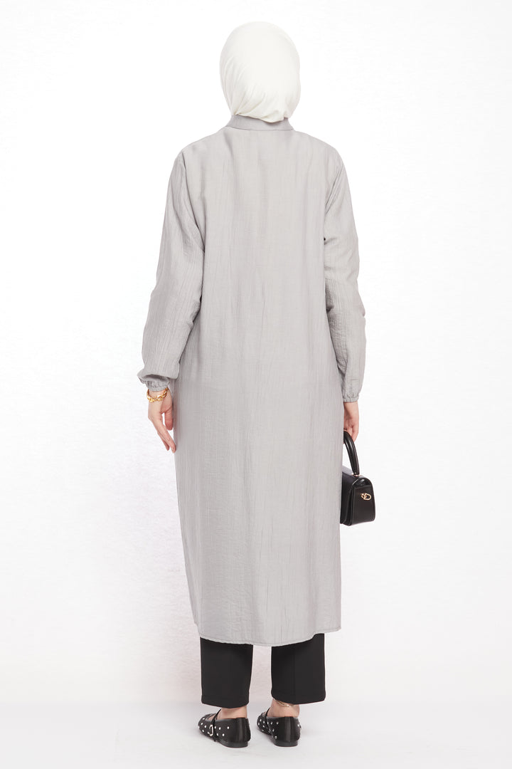 Hakim Yaka Basic Rahat Uzun Tunik