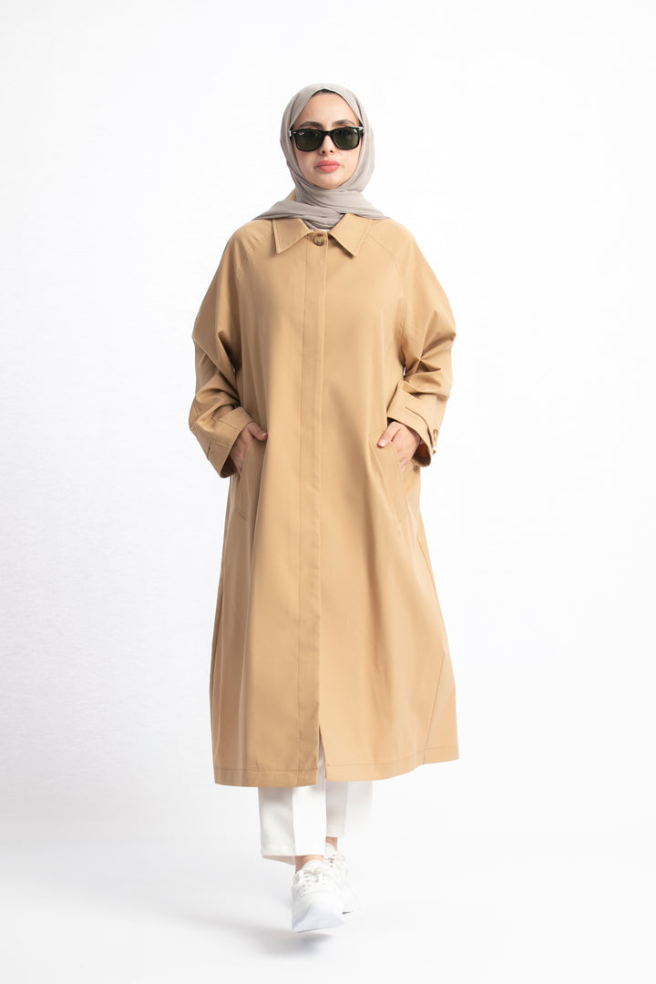 Oversize Stil Polo Yaka Kap