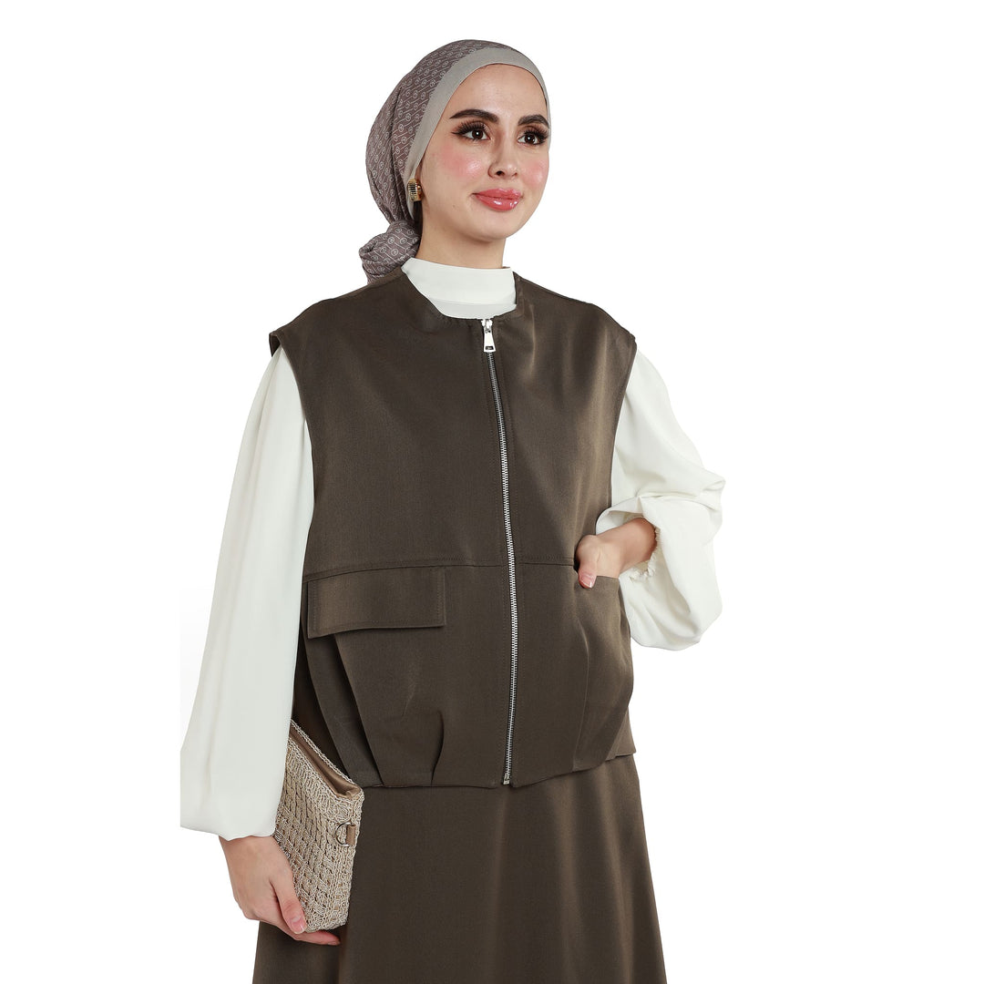 Fermuarlı Etekli Takım
