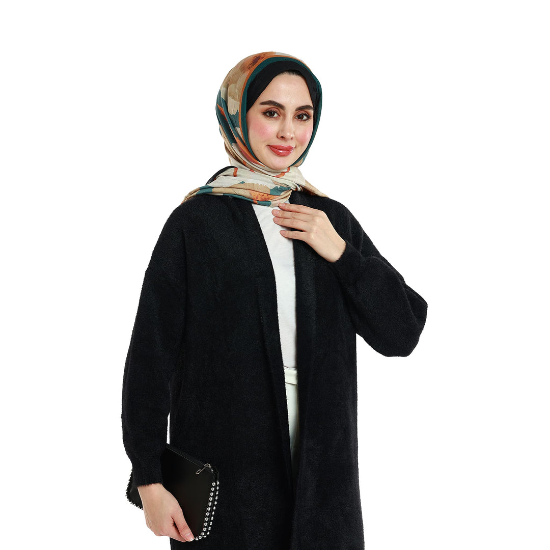 Şal Yaka Uzun Triko Tunik ABACI Online Türkiye