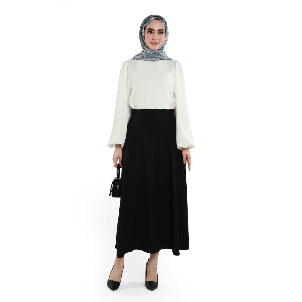Fermuarlı Saten Etek